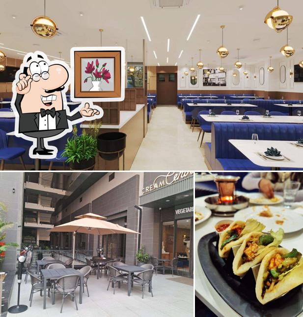 The interior of Cream Centre - Vegetarian Legacy Since 1958