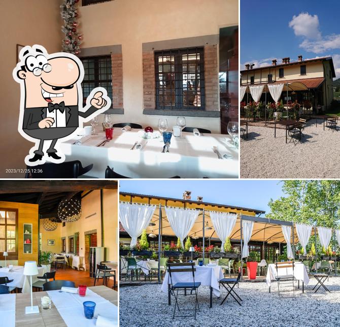 Gli interni di Taverna degli Amici