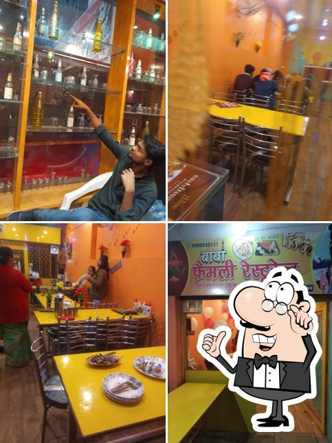 Take a seat at one of the tables at Baba Restaurant