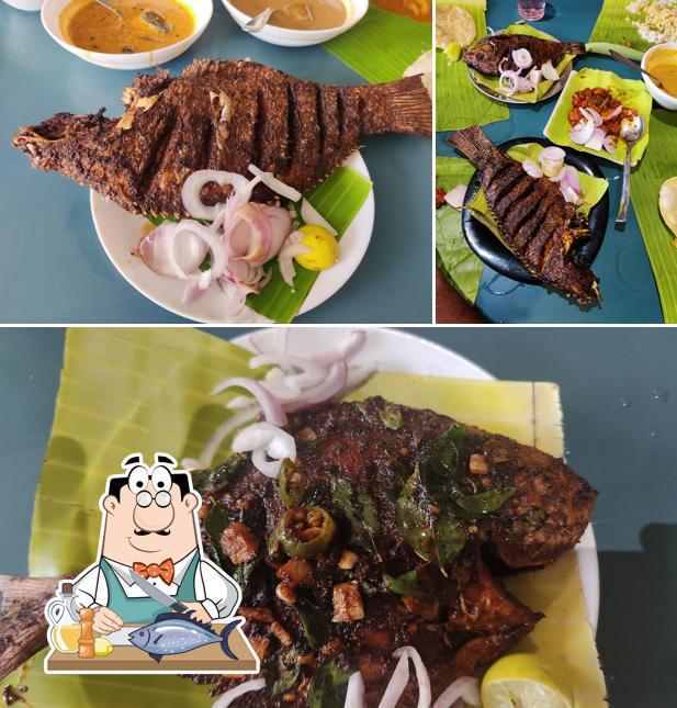 CHEMMEENZ RESTAURANT provides a menu for seafood lovers