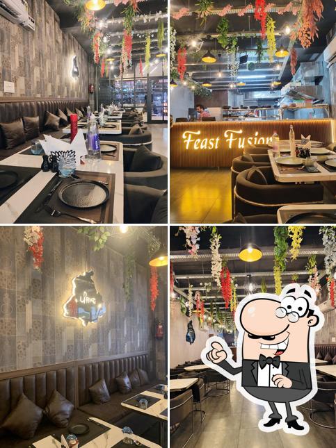 The interior of Feast Fusion Ludhiana