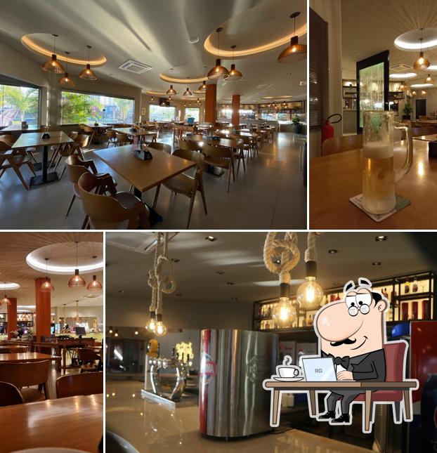 O interior do Fried Fish Nações