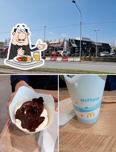 La immagine della cibo e esterno di McDonald's Argenta