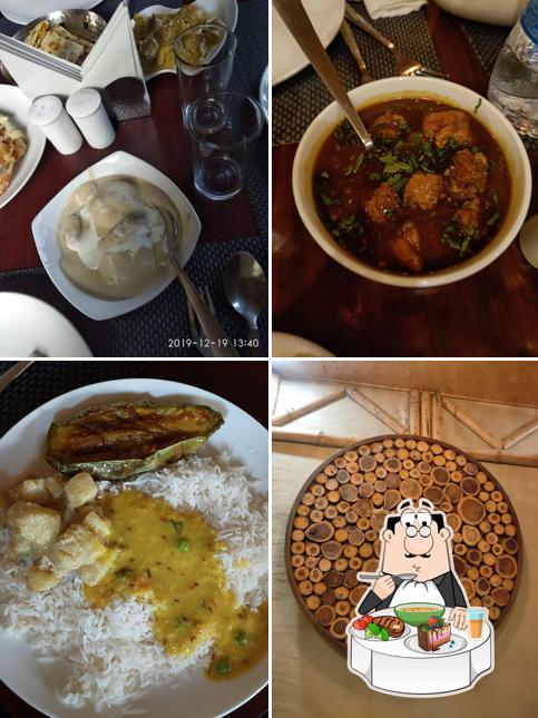 Hot and sour soup at Panch Meshali