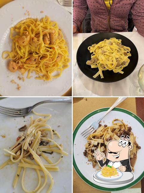 Spaghetti alla carbonara al Ristorante Puccini