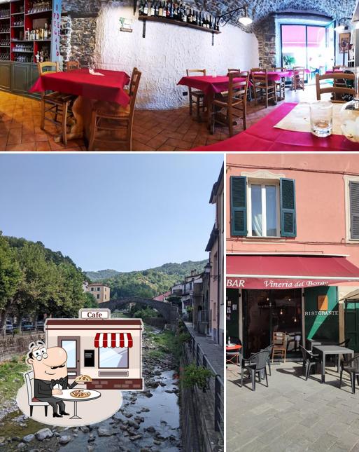 Questa è la immagine che mostra la esterno e interni di La Vineria del Borgo
