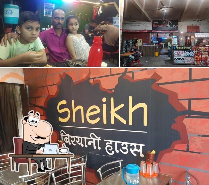 Check out the image displaying interior and beverage at Sheikh Biryani House NON VEJ RESTAURANT