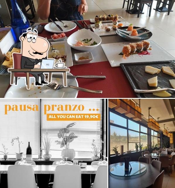 Gli interni di 66 Sushi Fusion Ristorante