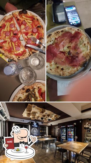 Questa è la immagine che presenta la cibo e interni di Barbera Coffee & Wine