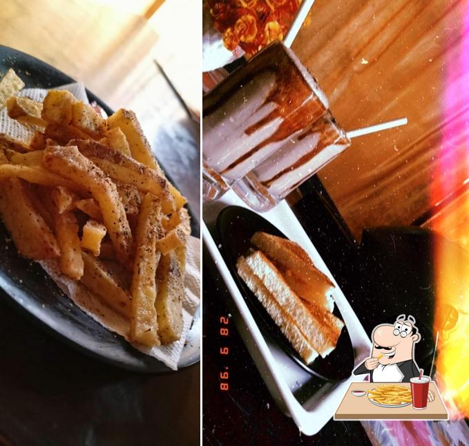 French fries at The Hut Cafe & Restaurant