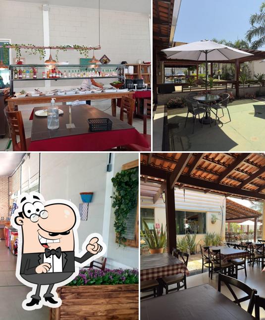 O interior do Galpão Grill