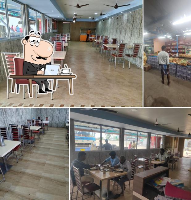 The interior of Hotel Sri Saravanabhavan