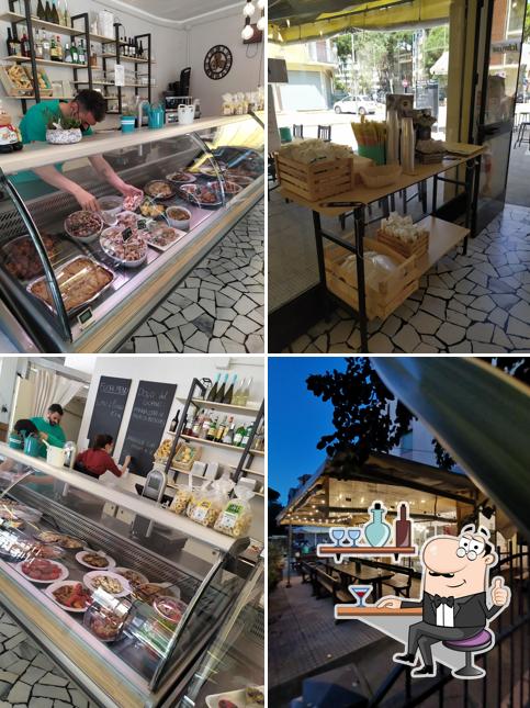 Gli interni di Gastronomia Acqua & Sale