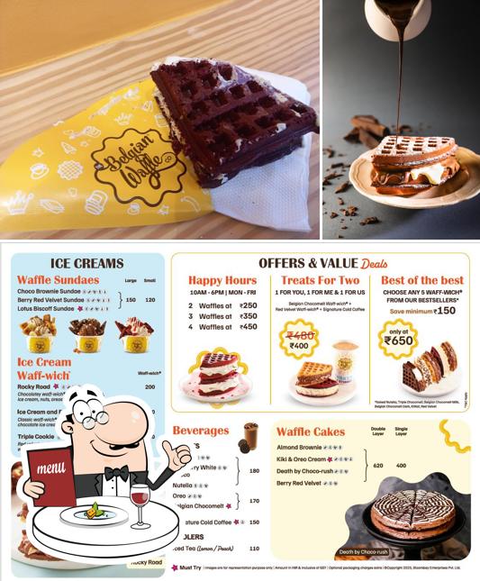 Food at The Belgian Waffle Co