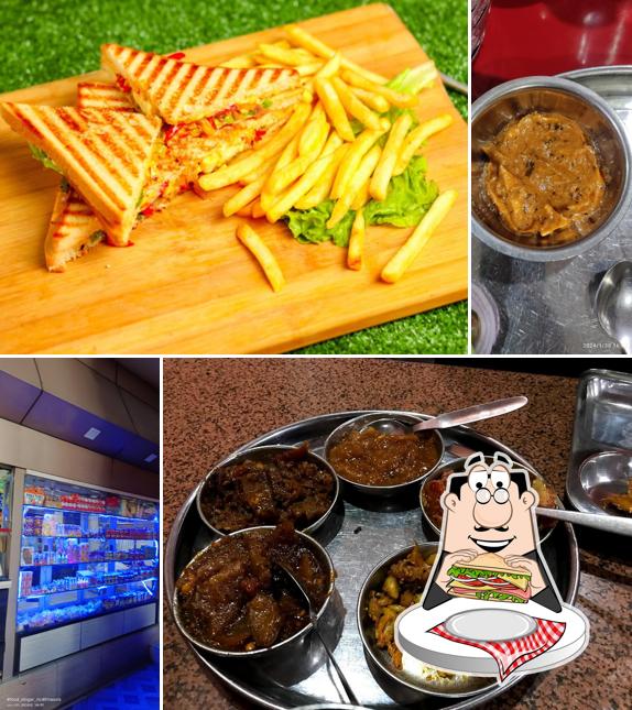 Club sandwich at Lucky Vaishno Dhaba