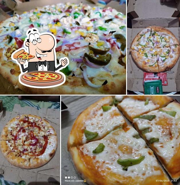 Pick pizza at Pizza hunt and chinese cuisine