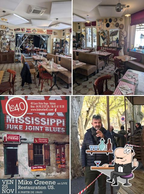 Découvrez l'intérieur de Bistrot Le 40 Restaurant