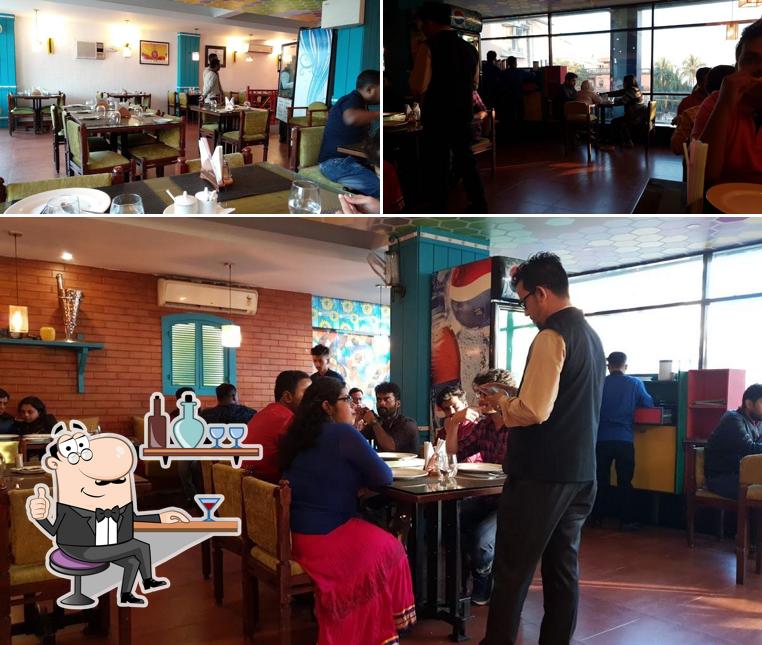Take a seat at one of the tables at Punjabi Kadhai