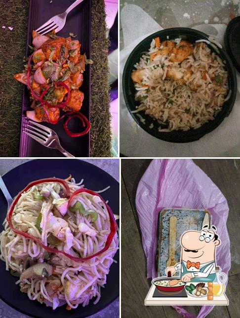 Fried rice at B. Tech Chai Wala