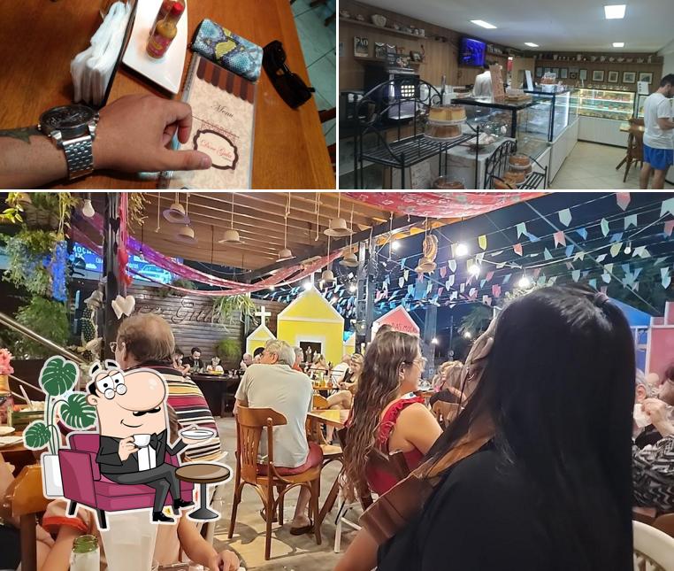 O interior do Doce Gula Confeitaria