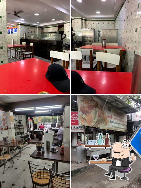 The interior of Basheer Bai Biriyani