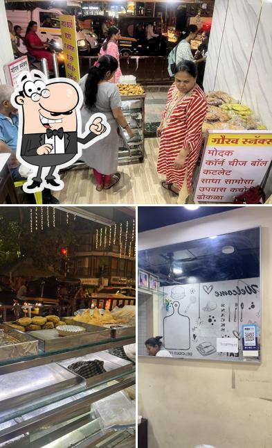 The interior of Gaurav Snacks and modaks
