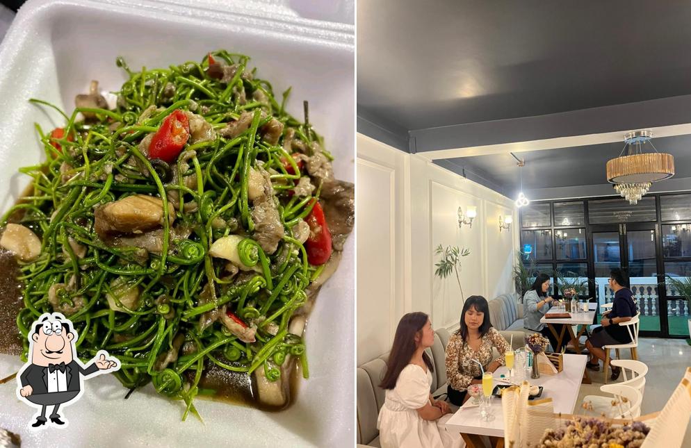 Take a seat at one of the tables at Henvi's Cafe & Restaurant