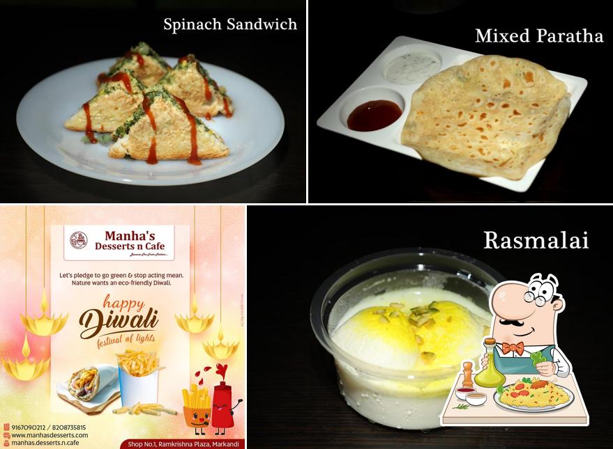 Food at Manha's Desserts n Cafe