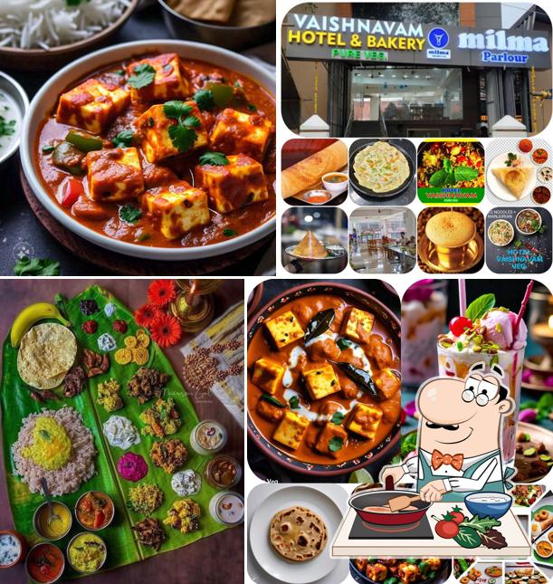 Chicken curry at Vaishnavam Pure Veg Restaurant