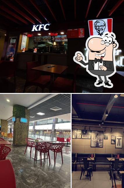 The interior of KFC