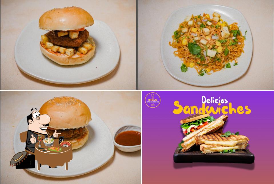 Food at Billu Sandwiches