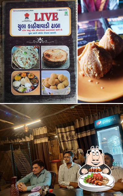 Check out the picture depicting food and beverage at Live Chula Kathiyawadi Dhaba