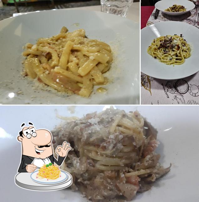 Spaghetti alla carbonara al Ristorante Pasquino