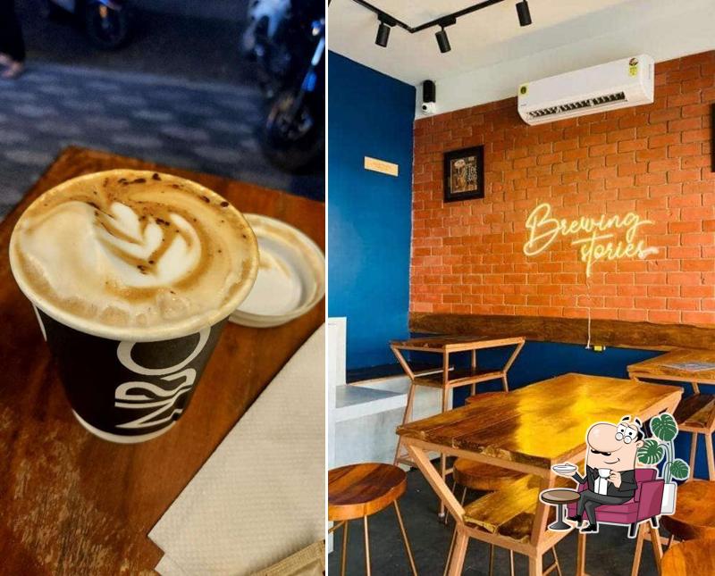 The interior of Nothing Before Coffee