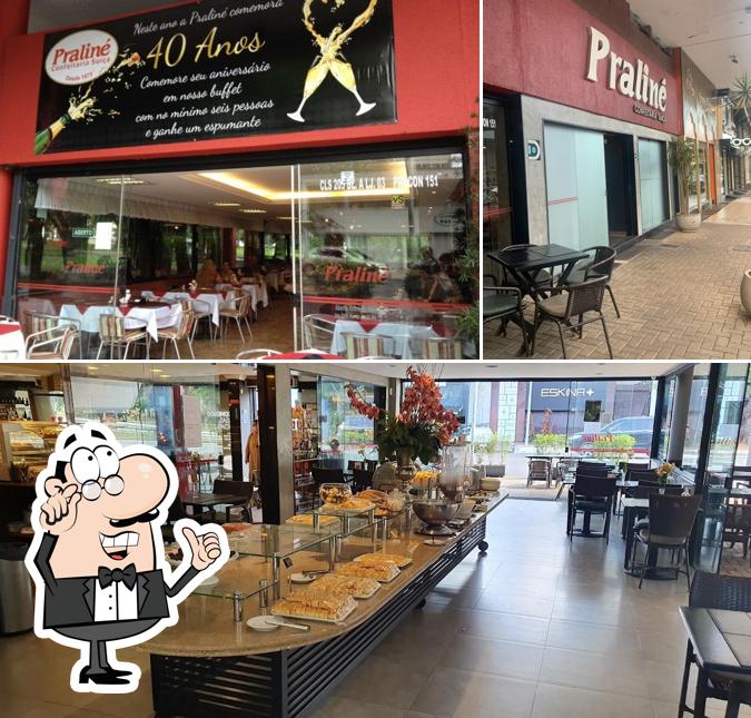 Veja imagens do interior do Praline Confeitaria Suíca