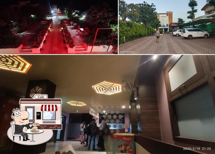 The outside part is an important feature of Hotel Himalaya Inn