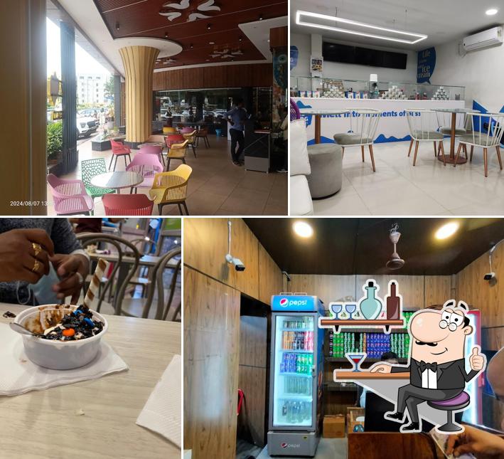 The interior of Iceberg Organic Icecreams