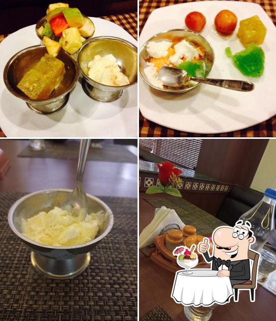 COZZY 24 serves a selection of desserts