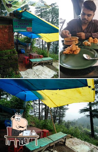The interior of Usmani Halal Chicken Fry Shop