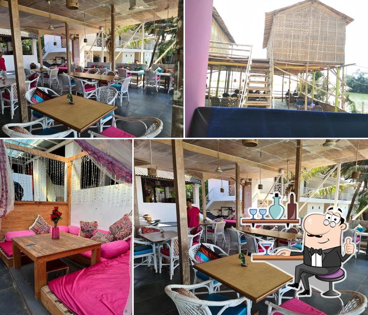 The interior of Vailankanni Beach Restaurant
