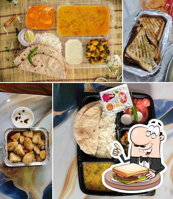 Grilled cheese sandwich at Desi kitchen