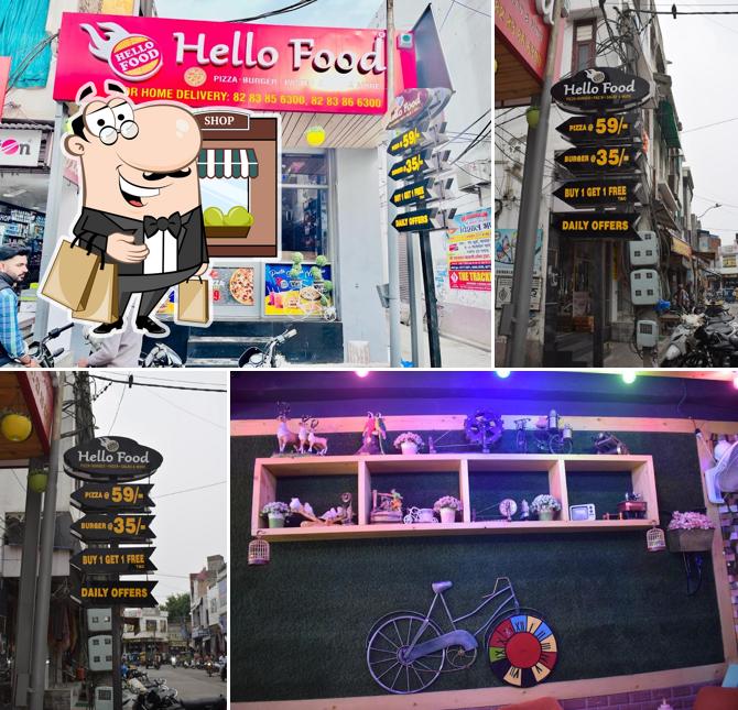 The exterior of Hello Food Pizza Restaurant, Pasta Restaurant, Family Restaurant, Coffee Shop