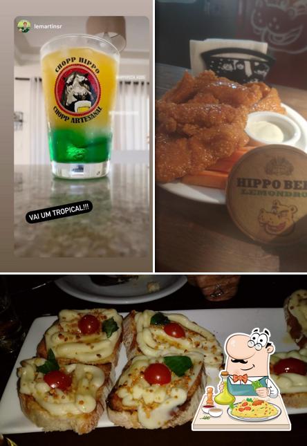 Comida em Hippo Pizza