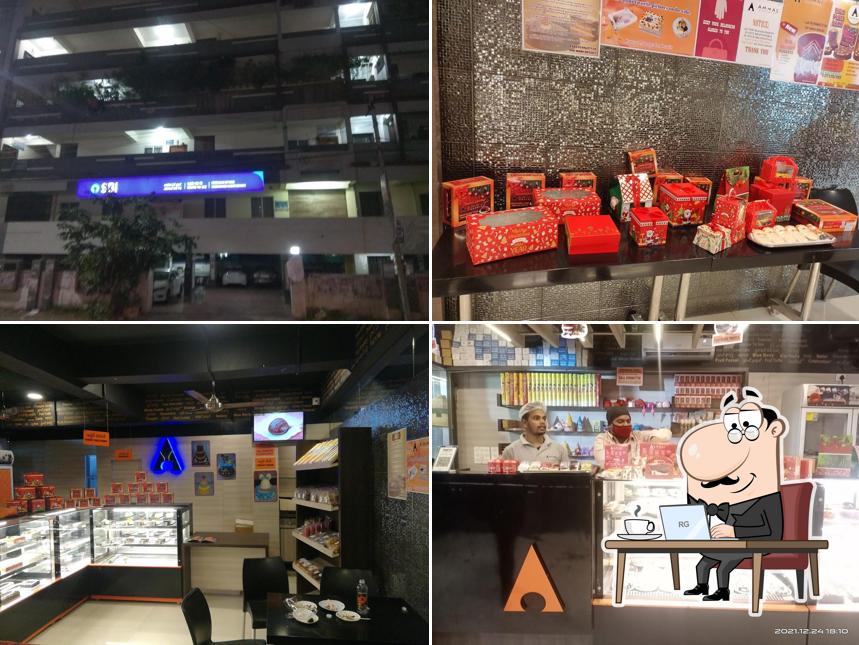 The interior of AMMAS pastries
