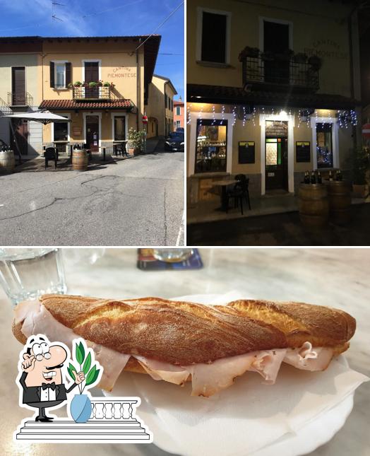 Bar Paninoteca Cantina Piemontese si caratterizza per la esterno e cibo