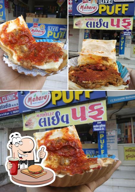 Get a burger at Jay Maharaj Puff