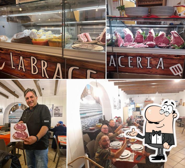 Gli interni di La Braceria, trattoria di Nuccio Garofalo