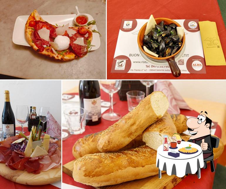 Piatto di formaggi al Ristorante Pizzeria Aquila Bianca