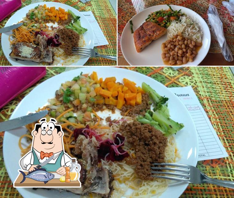 Salmão grelhado em Galetos Braun