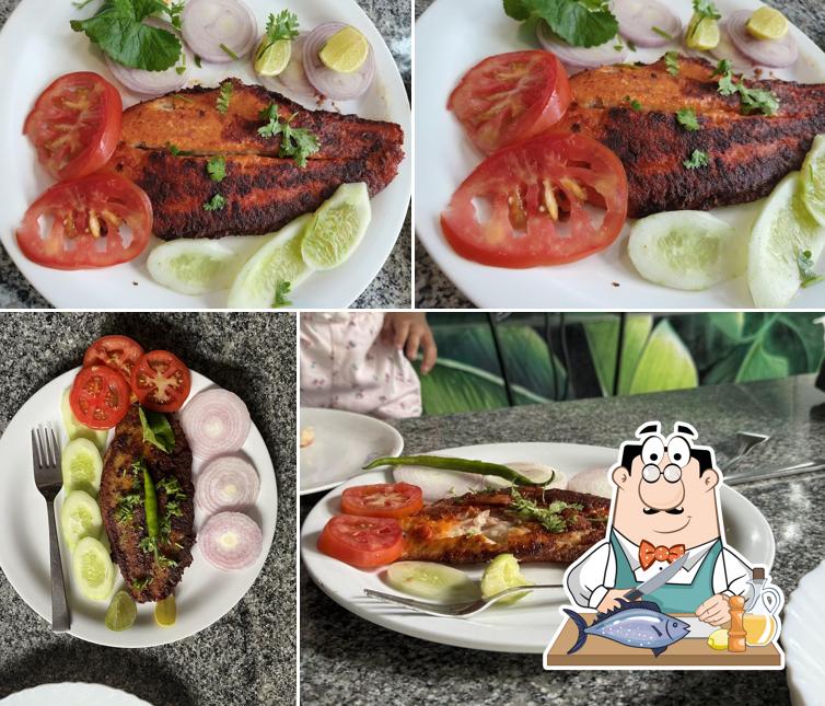 Grilled salmon at SWEET RASCAL
